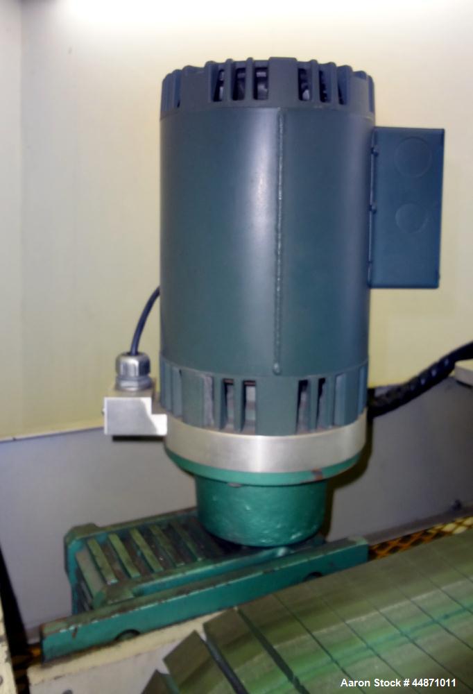 Used Michigan Plastics Machinery Puller.  (2) 5-1/2" Wide x 49" long contact cleated rubber belts.  Manually adjustable approximately 10" belt opening.  Each belt driven by a 1.5 hp, 3/60/208-230/460...