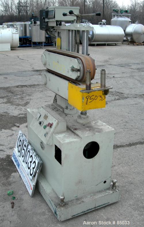 Used Metaplast Puller, Model PB4C. (2) 5" wide x 26" long contact areas, manually adjustable rubber belts. Driven by a 2 HP DC gearmotor. Approximately 7 to 72 feet per minute. Includes a Penta Drive...