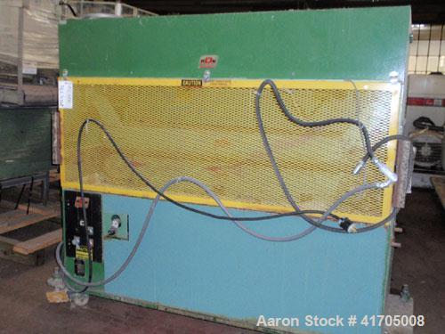Used RDN Belt Puller, Model 160-12. 12" wide x 60" long belts, pneumatically adjustable. Driven by an approximate regulated 2 hp motor.