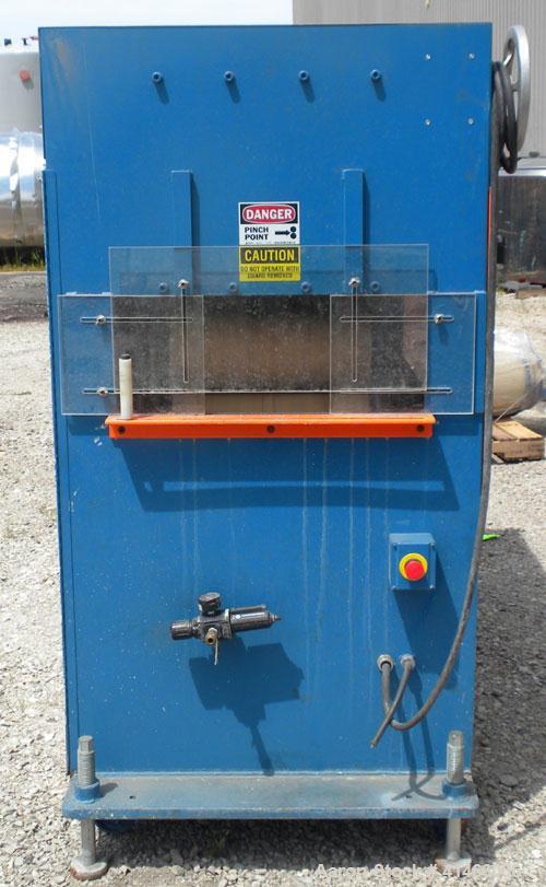 Used RDN Belt Puller, Model 180-18-S. (2) 17-1/2" wide x 60" long contact length rubber belts, manually adjustable. Driven by a 5 hp, 3/60/230/460 volt, 4500 rpm motor thru a reducer. Includes an All...