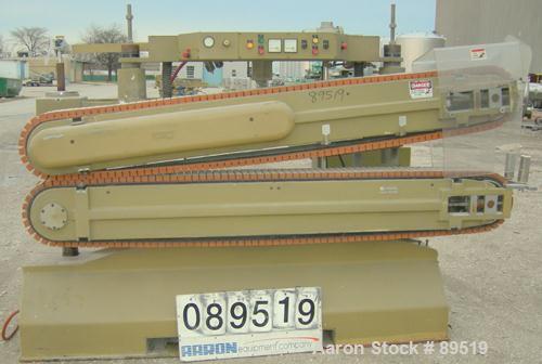 USED: Royal Machine belt puller, model 056. (2) 8" wide x 8' long contact areas. Top belt motorized adjustment, bottom belt manually adjustable. Driven by an approximate 5 hp motor. Includes control ...