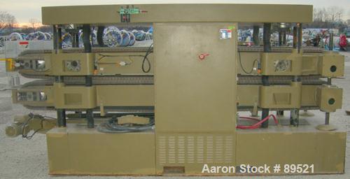 USED: Royal Machine dual lane cleated belt puller, model 069. (2) Lanes each with (2) 8" wide x 12' long contact area. Pneumatically adjustable belts. Driven by an approximate 15 hp motor. Includes c...