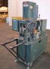Used Al-Be Industries Puller, Model PV400AC. (2) 3-1/2’’ Wide x 32’’ long contact  rubber belts. 0’’ to 4’’ Capacity opening, manually adjustable. Driven by a 2hp, 3/60/230/460 volt , 1725 rpm gear m...