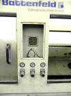 Used Battenfeld Extrusionstechnik Multiple Caterpillar Haul-Off, Model R 125/4E. Pipe diameter capacity 25mm to 125mm (0.98’’-4.92’’). (4) 3/4’’ Wide x 54’’ long contact area cleated adjustable belts...