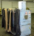Used Boston Matthews Cleated Belt Puller, Model CWL-600-VT. (2) Approximately 4” wide x 42” long contact area belts, manually adjustable, take off speed range 1 to 60 feet per minute. Driven by a 3 h...