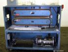 Used Boston Matthews Cleated Belt Puller, Model CWL-600-VT. (2) Approximately 4” wide x 42” long contact area belts, manually adjustable, take off speed range 1 to 60 feet per minute. Driven by a 3 h...
