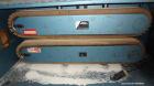 Used Boston Matthews Cleated Belt Puller, Model CWL-600-VT. (2) Approximately 4” wide x 42” long contact area belts, manually adjustable, take off speed range 1 to 60 feet per minute. Driven by a 3 h...