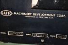 Used Gatto Cat-A-Puller, Model 207-3PC. (2) 3 Wide x 28 long contact cleated rubber belts. Manually adjustable 5 belt opening. Belt speed 1/2-60 feet per minute. Driven by a 3hp, 180 volt DC motor th...