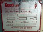 Used Goodman Stand-Alone Puller, Model 6E. Approximately 6