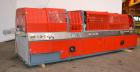 Used Greiner Extrusionstechnik Cat Pul Puller/Saw Combination, Model 30/9-235-S-DS. (2) Approximately 9” wide x 102” long contact length cleated belts, and (2) upacting saws with pneumatic hold downs...