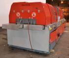 Used Greiner Extrusionstechnik Cat Pul Puller/Saw Combination, Model 30/9-235-S-DS. (2) Approximately 9” wide x 102” long contact length cleated belts, and (2) upacting saws with pneumatic hold downs...