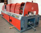 Used Greiner Extrusionstechnik Cat Pul Puller/Saw Combination, Model 30/9-235-S-DS. (2) Approximately 9” wide x 102” long contact length cleated belts, and (2) upacting saws with pneumatic hold downs...