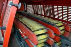 Used Greiner Extrusionstechnik Cat Pul Puller/Saw Combination, Model 30/9-235-S-DS. (2) Approximately 9” wide x 102” long contact length cleated belts, and (2) upacting saws with pneumatic hold downs...