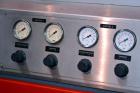 Used Greiner Extrusionstechnik Cat Pul Puller/Saw Combination, Model 30/9-235-S-DS. (2) Approximately 9” wide x 102” long contact length cleated belts, and (2) upacting saws with pneumatic hold downs...
