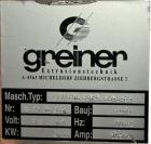 Used Greiner Extrusionstechnik Cat Pul Puller/Saw Combination, Model 30/9-235-S-DS. (2) Approximately 9” wide x 102” long contact length cleated belts, and (2) upacting saws with pneumatic hold downs...