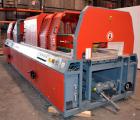 Used Greiner Extrusionstechnik Cat Pul Puller/Saw Combination, Model 30/9-235-S-DS. (2) Approximately 9” wide x 102” long contact length cleated belts, and (2) upacting saws with pneumatic hold downs...