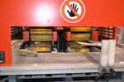 Used Greiner Extrusionstechnik Cat Pul Puller/Saw Combination, Model 30/9-235-S-DS. (2) Approximately 9” wide x 102” long contact length cleated belts, and (2) upacting saws with pneumatic hold downs...