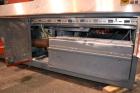 Used Greiner Extrusionstechnik Cat Pul Puller/Saw Combination, Model 30/9-235-S-DS. (2) Approximately 9” wide x 102” long contact length cleated belts, and (2) upacting saws with pneumatic hold downs...