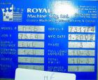 USED: Royal Machine cleated belt puller/cutter, model 055. (2) 7-1/2