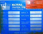 USED: Royal Machine dual lane cleated belt puller, model 069. (2) Lanes each with (2) 8