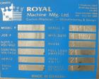 USED: Royal Machine dual lane cleated belt puller, model 069. (2) Lanes each with (2) 8
