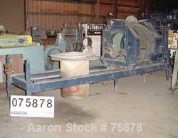 USED: Rotary pipe saw.  (1) 10" dia blade, driven by a 2 hp motor.  Pneumatically adjustable.  Approx 24" dia cutting radius, adjustablepipe guides.  Approx 2 hp rotary motor.