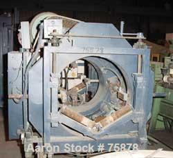 USED: Rotary pipe saw.  (1) 10" dia blade, driven by a 2 hp motor.  Pneumatically adjustable.  Approx 24" dia cutting radius, adjustablepipe guides.  Approx 2 hp rotary motor.