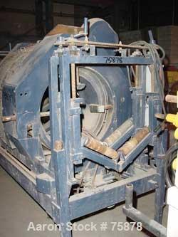 USED: Rotary pipe saw.  (1) 10" dia blade, driven by a 2 hp motor.  Pneumatically adjustable.  Approx 24" dia cutting radius, adjustablepipe guides.  Approx 2 hp rotary motor.