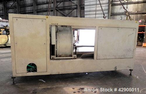 Used Battenfeld Extrusionstechnik Planetary Saw, Model STU 450 EZ, Carbon Steel. Approximate 4 cuts per minute. Separable and grippable profile cross section 40mm to 250mm. Includes a BMC smart panel.