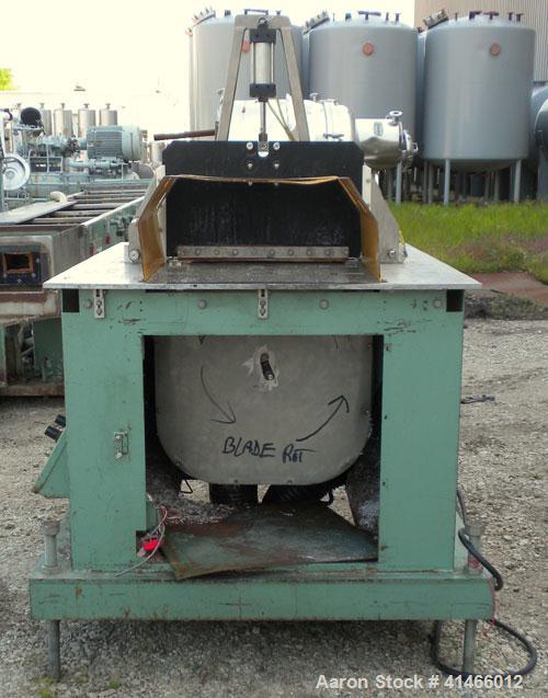 Used Conair Air Traveling Cut Off Saw, Model MST-8-L-R. Approximate 18" diameter up acting blade, traveling table. Top air operated hold down. Driven by an approximate 3 hp motor. Includes a Durant p...