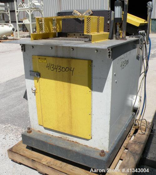Used Conair Air Traveling Cut Off Saw, model MST6-L. 18" diameter up acting blade, traveling table. Top air operated hold down. Driven by a 3 hp, 3/60/208-230/460 volt, 1745 rpm motor. Includes a M60...