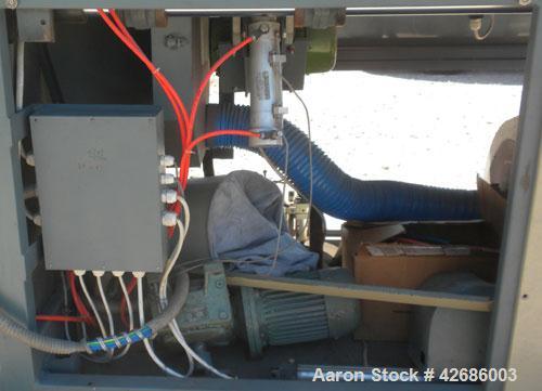 Used Crown Traveling Cut Off Saw. Approximate 18'' diameter upacting blade, maximum cutting width 9'', maximum cutting height 2-1/2''. Driven by a 2.2kw ( 3hp), 3/50/380 volt, 2900 rpm motor. Mounted...