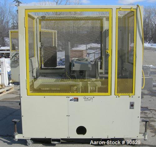 Used: Extrusion Services Inc. traveling saw, model Servo Boost. Approximately 16" diameter down acting blade, driven by a 3hp,3/60/230/460 volt, 3500 rpm motor.