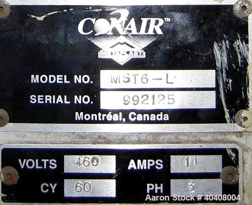 Used Conair Metaplast model MST6-L up cut air traveling saw able to handle up to 7" high x 13" wide profiles. 18" diameter blade is driven by a 3 hp motor. Rated to 20 cuts per minute. 18" of table t...