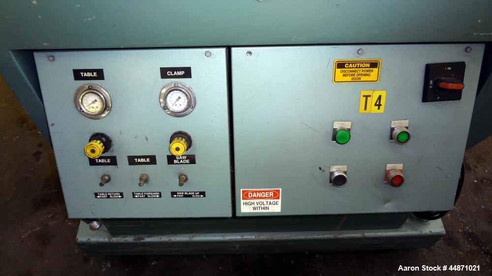 Used Metaplast Traveling Cut Off Saw, Model MST-4