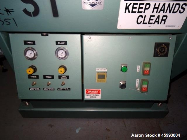Used METAPLAST "MST-4" Travelling Table Cut Off Saw