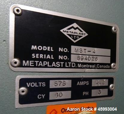 Used METAPLAST "MST-4" Travelling Table Cut Off Saw