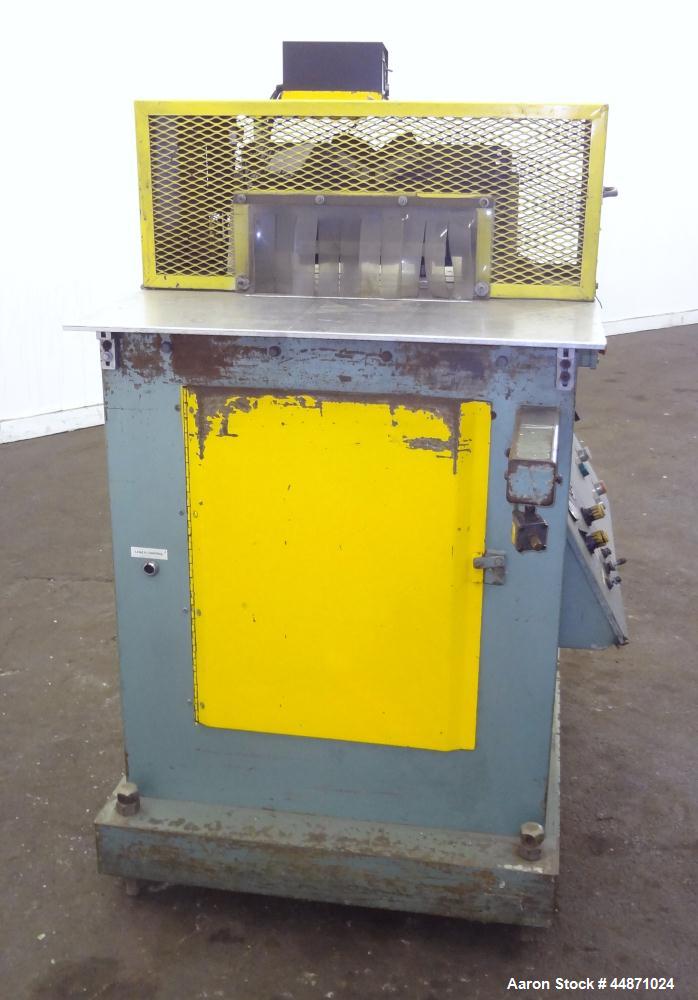 Used Metaplast Traveling Cut Off Saw, Model MST-6.  Approximately 18" diameter up acting saw blade, 15.5" traveling table, pneumatic top hold down.  Pipe capacity 6" diameter.  Profile cross section ...