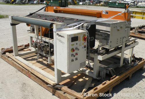 Used Nutter Machine Traveling Cross Cut Saw, Model SH-48. Driven by an approximate 7 1/2 hp motor with an E-Trac AC inverter. Mounted on a frame. Serial# 7212, built 2006.