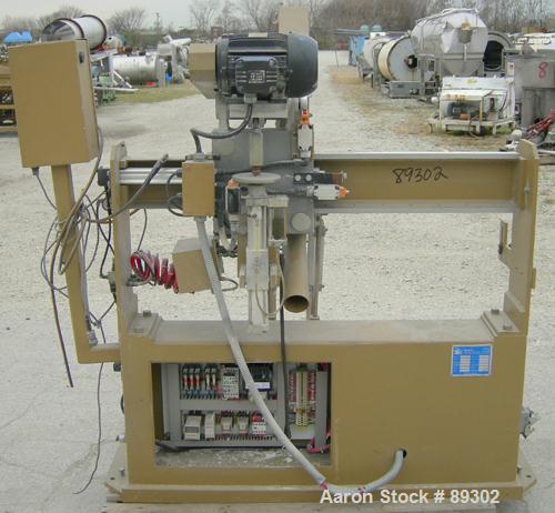 USED: Royal Machine traveling cut off chop saw, model 101. Approximate 14" diameter blade, pneumatically adjustable hold downs. Approximate 24" saw travel. Driven by a 2 hp, 3/60/575 volt, 3480 rpm m...