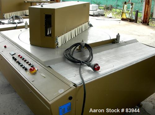 USED: Royal model 384 upacting traveling miter saw. Pneumatic hold down and vacuum.