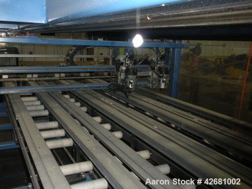 Used SSD Technology CNC Router, Model PRO-2000.  58 Inches per second, 100 inches per second ACC.  120" Long cutting capability, (4) 8" x 8" bays, zero load time, self-centering material clamps, intu...