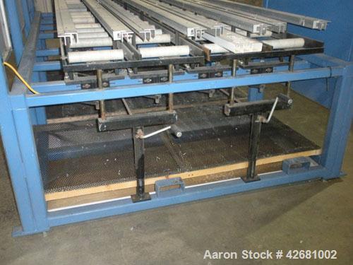 Used SSD Technology CNC Router, Model PRO-2000.  58 Inches per second, 100 inches per second ACC.  120" Long cutting capability, (4) 8" x 8" bays, zero load time, self-centering material clamps, intu...