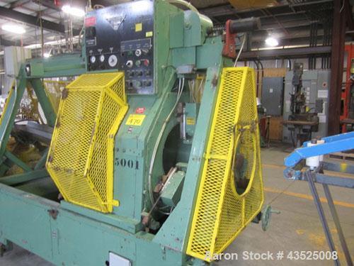 Used White & Street Traveling Run Around Saw, Model 089220. Capacity up to 15" diameter pipe, 60" travel, with on board controls, serial #WS069280.

