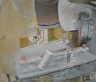 USED: Becz Machine traveling cut off chop saw, model 101. Approximate 14