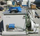 Used- Custom Downstream Systems Upacting Traveling Miter Saw, Model CTMS-6.5-13. Approximately 14