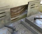 Used: Extrusion Services Inc. traveling saw, model Servo Boost. Approximately 16