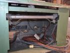 Used Gatto Traveling Center Arm Saw, Model OPS-7-24. 20 Diameter blade, 24 table travel, 7 O.D. capacity, maximum 12 cuts per minute. Driven by a 3hp, 3/60/208-230/460 volt, 1725 rpm motor. Mounted o...