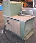 Used Gatto Traveling Center Arm Saw, Model OPS-7-24. 20 Diameter blade, 24 table travel, 7 O.D. capacity, maximum 12 cuts per minute. Driven by a 3hp, 3/60/208-230/460 volt, 1725 rpm motor. Mounted o...