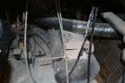 Used Gatto Traveling Center Arm Saw, Model OPS-7-24. 20 Diameter blade, 24 table travel, 7 O.D. capacity, maximum 12 cuts per minute. Driven by a 3hp, 3/60/208-230/460 volt, 1725 rpm motor. Mounted o...